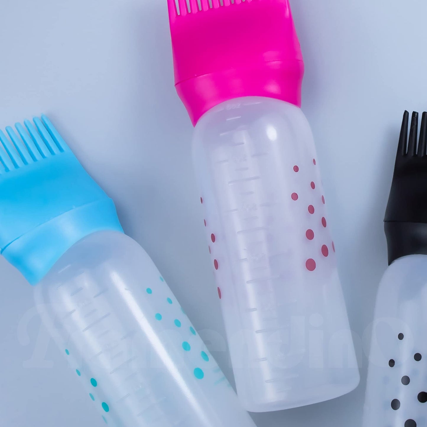 Framendino packaging box with three root comb bottles for home salon hair coloring.
