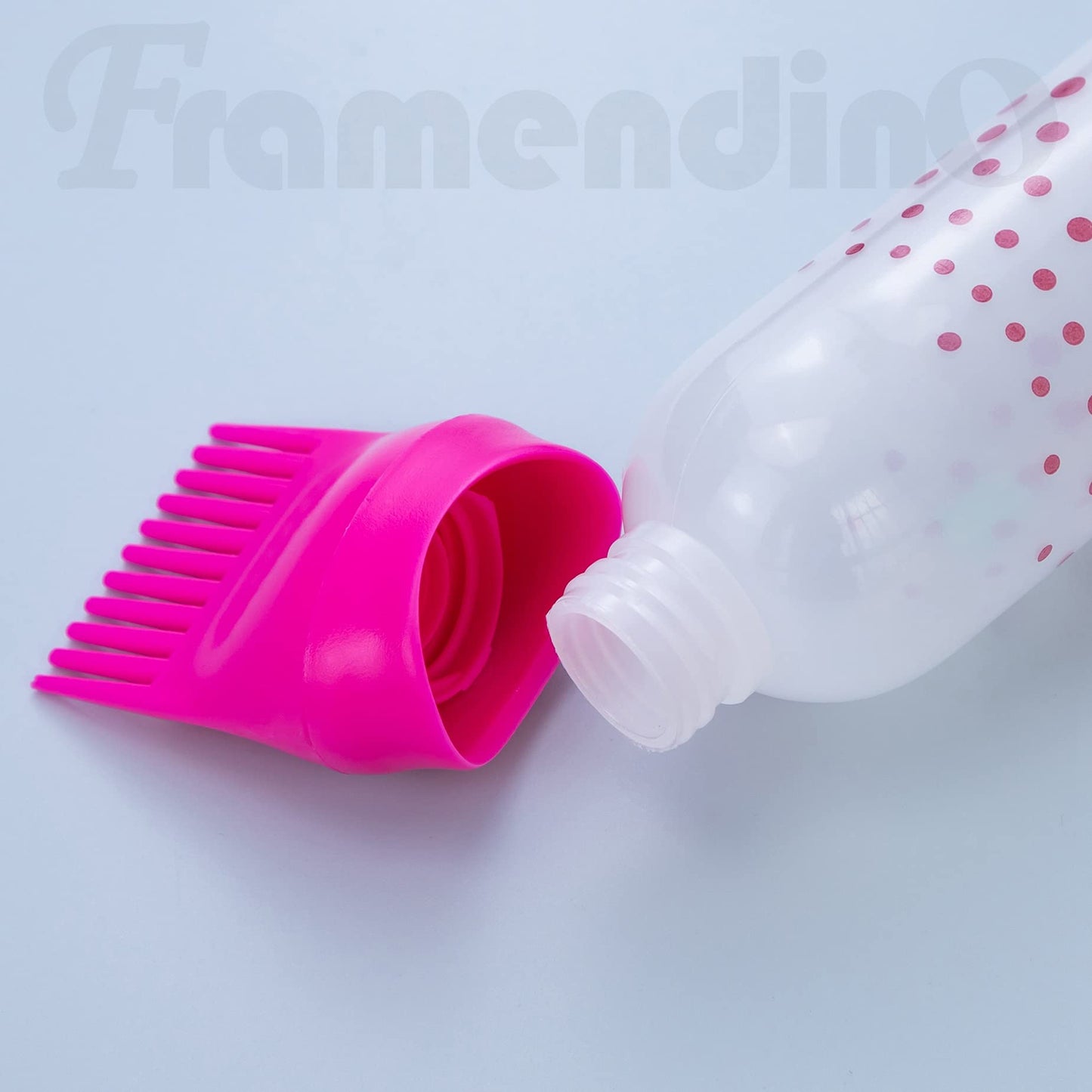 Side view of the authentic USA imported hair oil applicator kit for personal care.