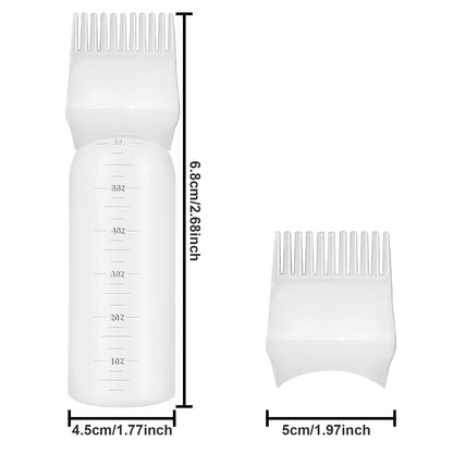 ONLYFU hair dye bottle applicator comb showing close up details of the hollow teeth dispensing holes