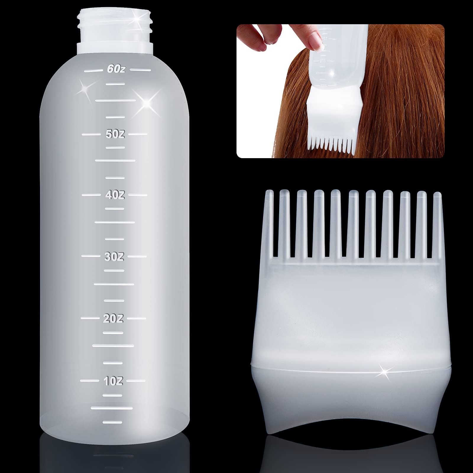 ONLYFU hair root applicator bottle pack of 4 neatly arranged on a clean background
