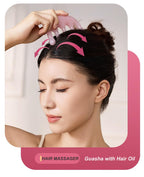 Chexho Hair Applicator combo set showing the precise dimensions of six point seven by one point eight inches.