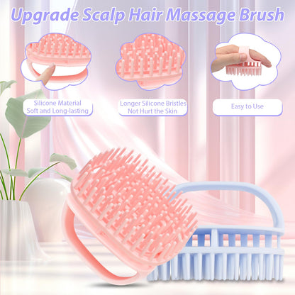 Demonstration of the DUAIU squeeze bottle applicator evenly distributing hair oil directly onto hair roots without any mess.