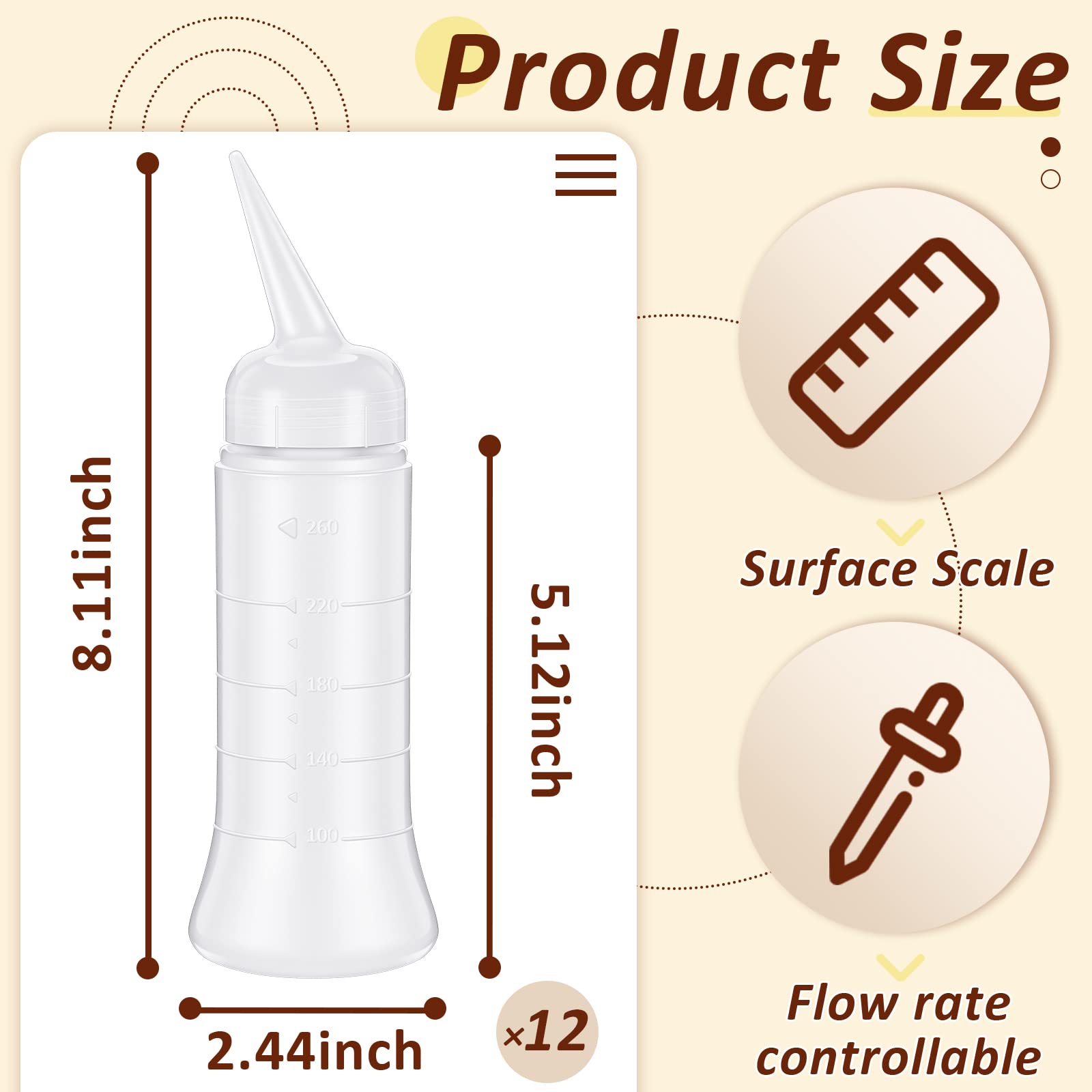 Close up of Suclain applicator bottle angled precision tip