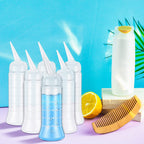 Versatile plastic squeeze bottle for hair oil and treatments