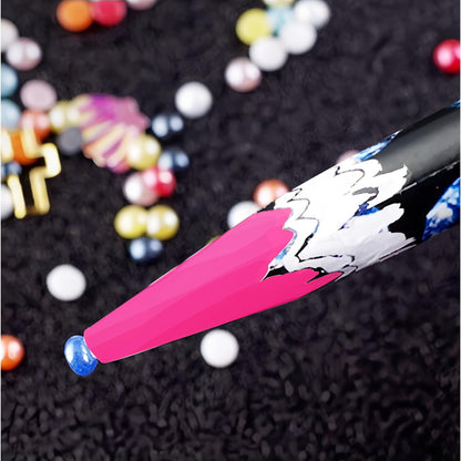 JacobsParts diamond painting and kundan setting helper tool set on craft background.