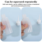 BlingKingdom craft glue dispenser bottles showing the removable leak-proof screw cap mechanism