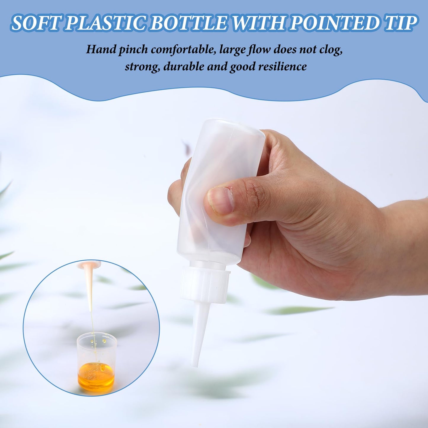 Fine-line precision tip applicator being opened for detailed paint and art projects.