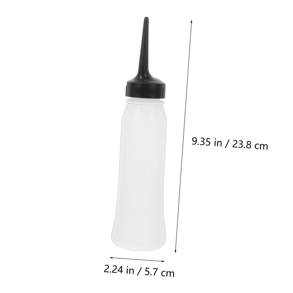 Three pack refillable beauty containers with pointed tip nozzles for precise salon application.