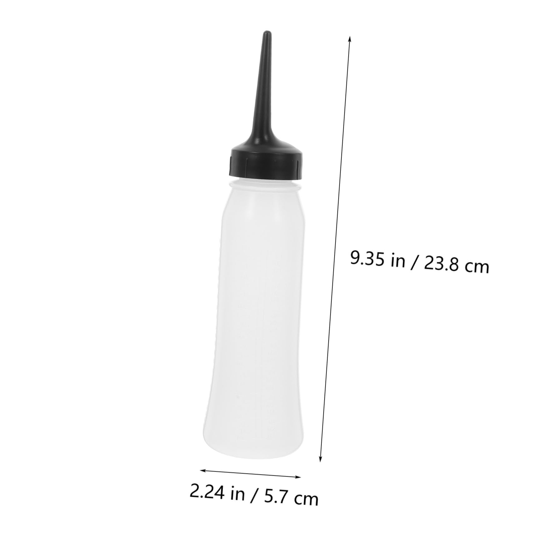 Three pack refillable beauty containers with pointed tip nozzles for precise salon application.
