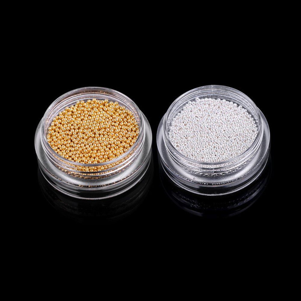 Packaging layout of the four boxes containing authentic imported gold and silver micro steel balls.
