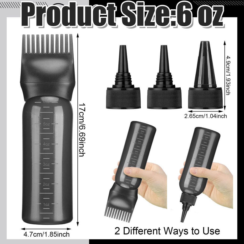 ProSuites root comb applicator bottle for scalp oiling with the comb nozzle attached for targeted root application.