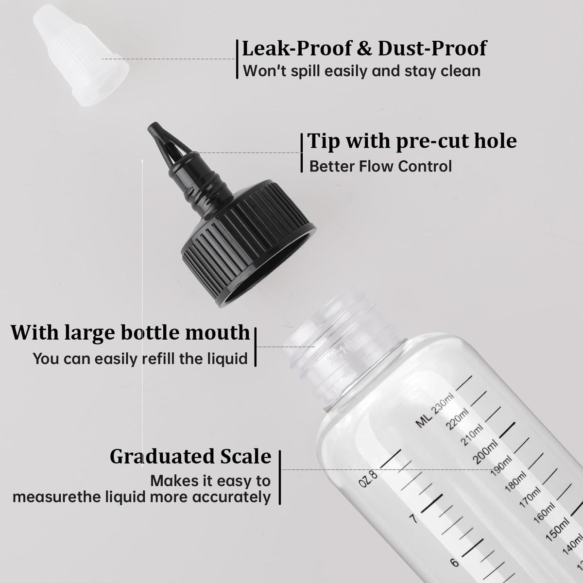 Segbeauty twist top cap design demonstrating flow control mechanism for liquid hair treatments.