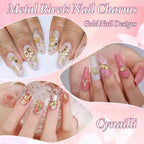 Complete two box set of Cynailli gold nail charms