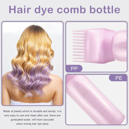 Three different colors of BlingKingdom scalp oil bottles lined up to demonstrate product color coding.