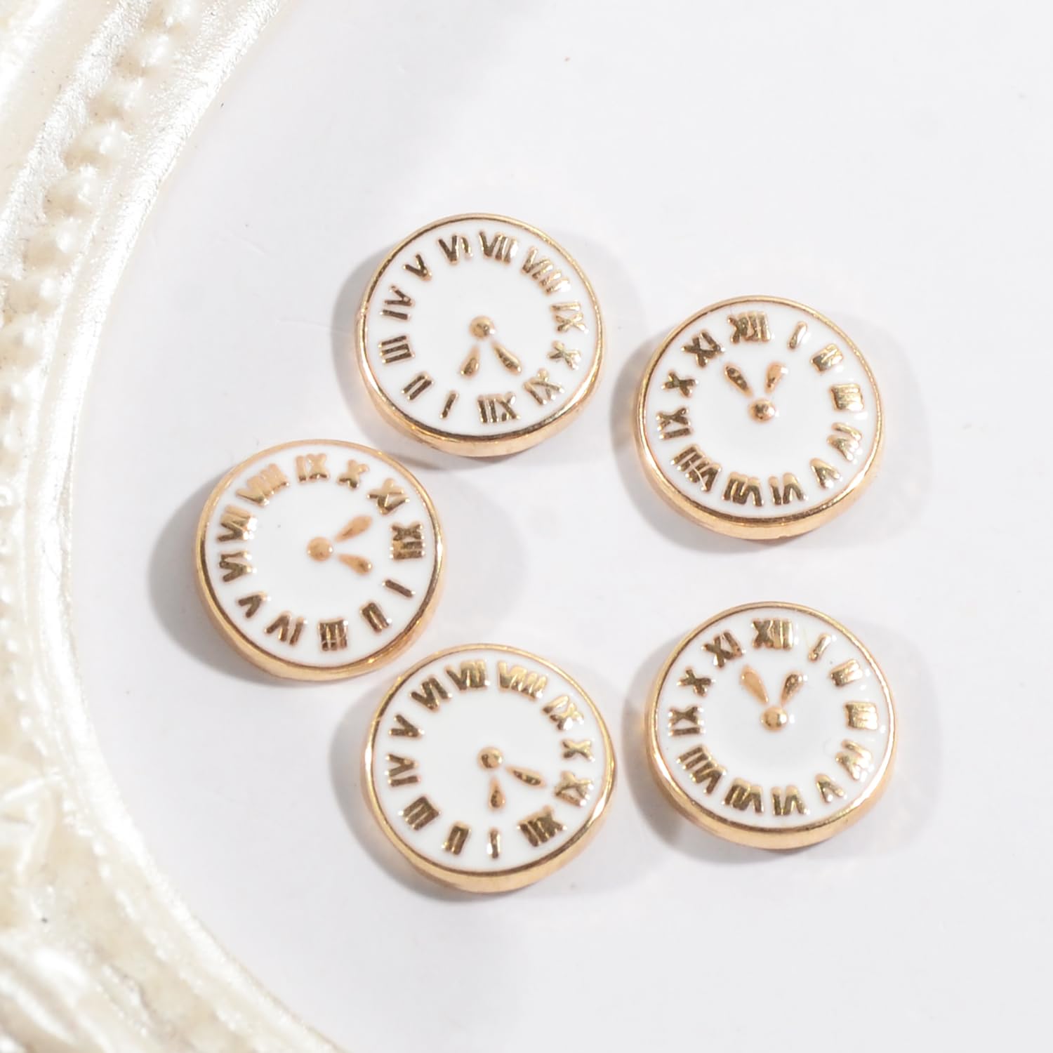 Qimyar metal alloy clock charms for manicure