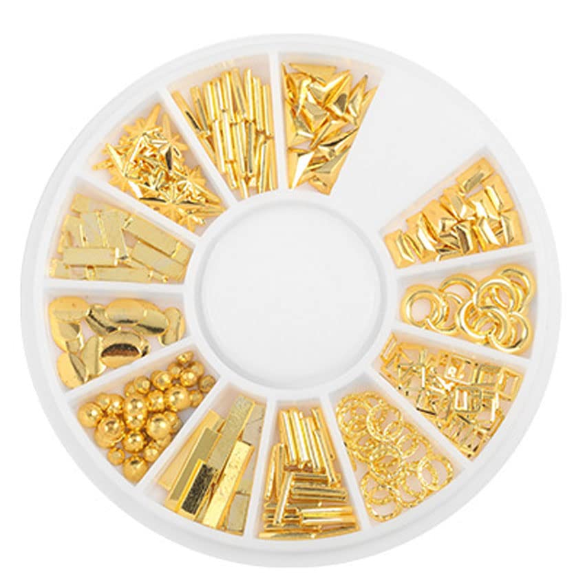Applying Mesiyun mini metal studs onto a wet gel base coat using a precise manicure styling tool.
