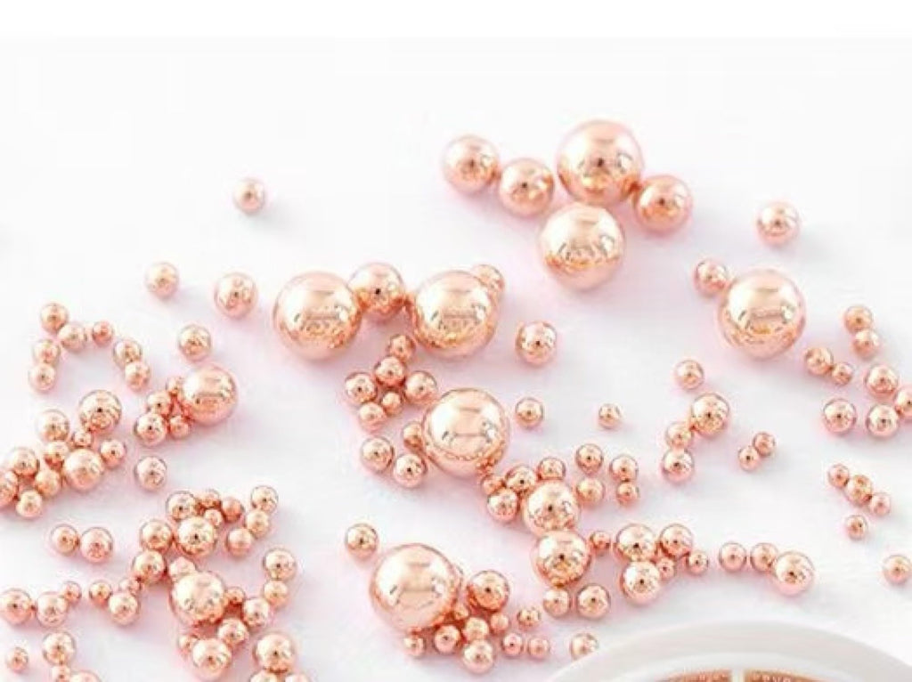 Various metallic shades of micro nail studs open box