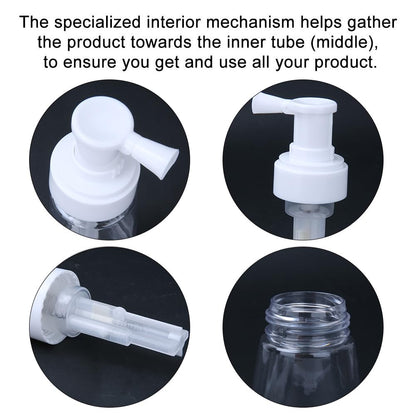 Generic hair fiber applicator with white pump head displaying external spring