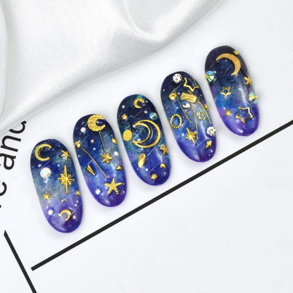 Premium MEILINDS imported beauty accessories kit displaying complete collection of gold rivets