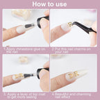 Qiipii alloy rhinestone letter charms for nail art design