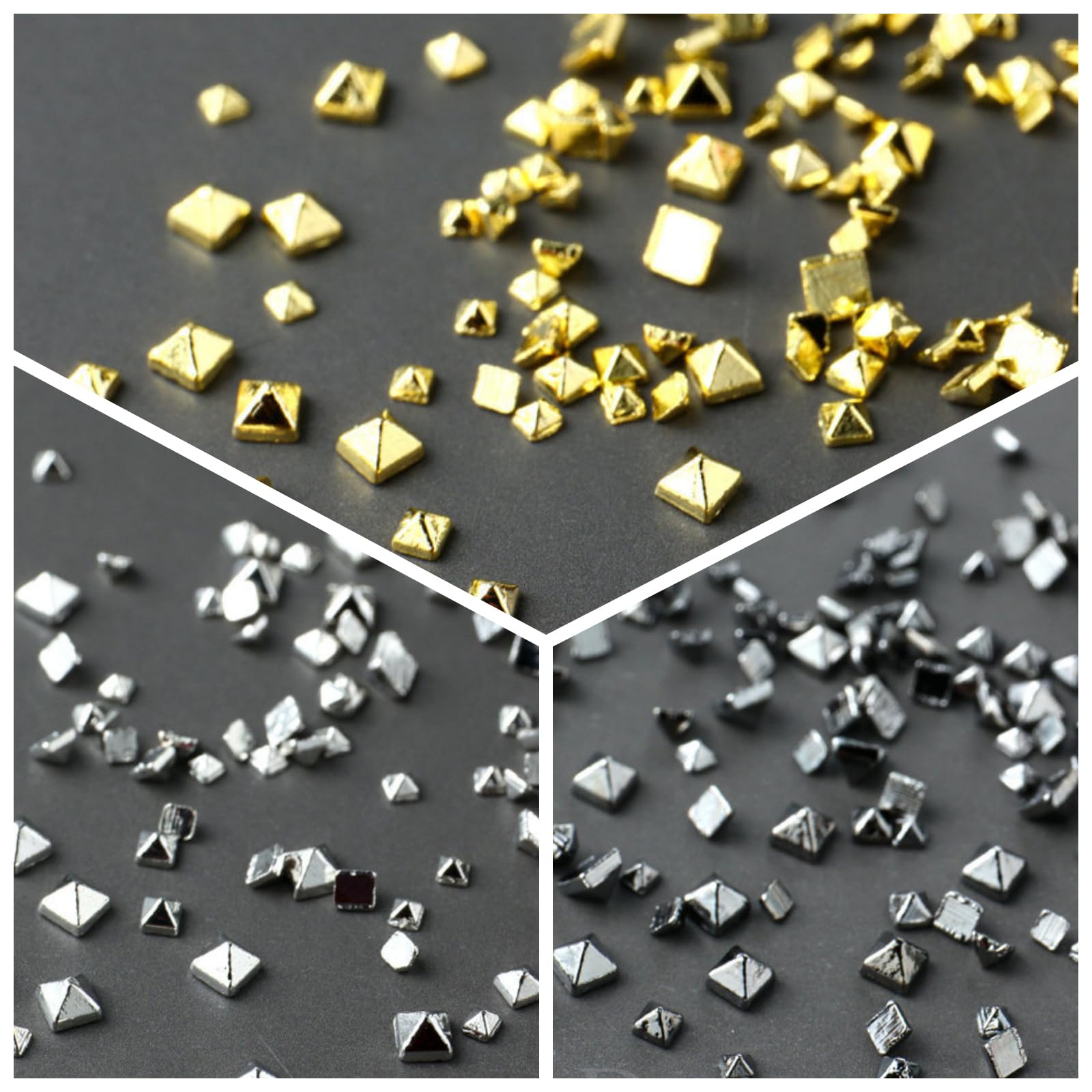 3D alloy nail art rivets for goth and DIY fashion designs
