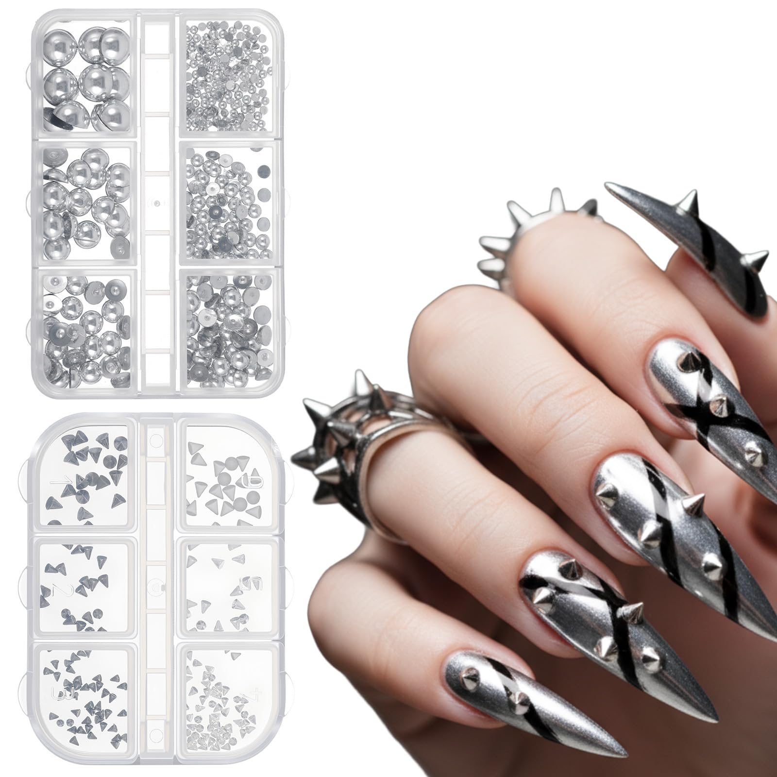 Teaaha nail charm kit with tweezers and wax picker