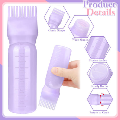 ProSuites hair dye tools kit showcasing both colored bottles and the separate pink soft massager brush