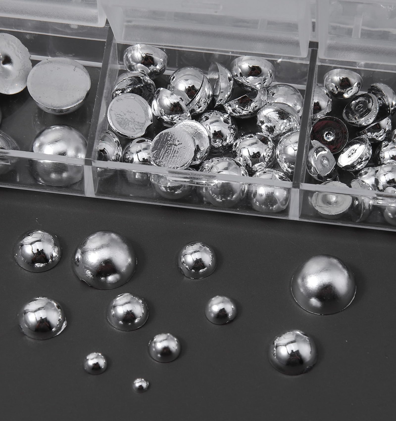 Alloy rivets for gel and acrylic nail extensions