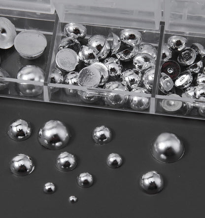 Alloy rivets for gel and acrylic nail extensions