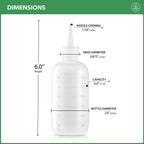 Two pack of Bar5F translucent hair treatment bottles standing upright demonstrating the ergonomic squeezable design