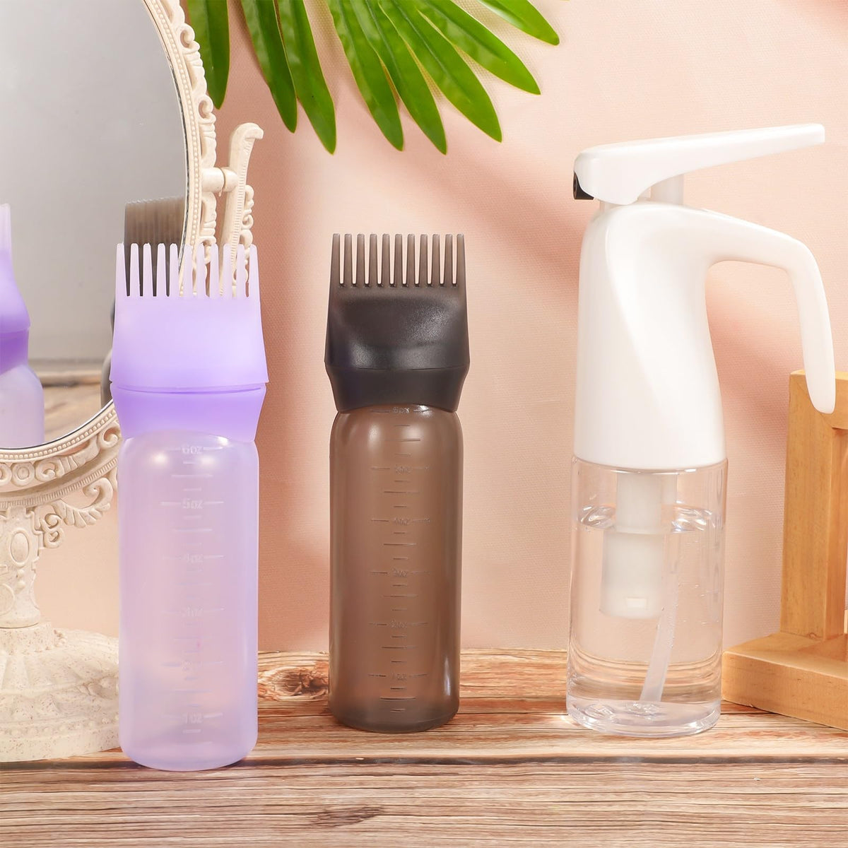 Pimoys hair water mister showing the ultra fine spray nozzle for continuous misting performance