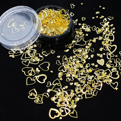 Assorted luxury nail decoration gems used for both manicure and resin craft DIY.