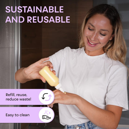 BPA free BRIGHTFROM squeeze bottles suitable for kitchen condiments and liquid storage