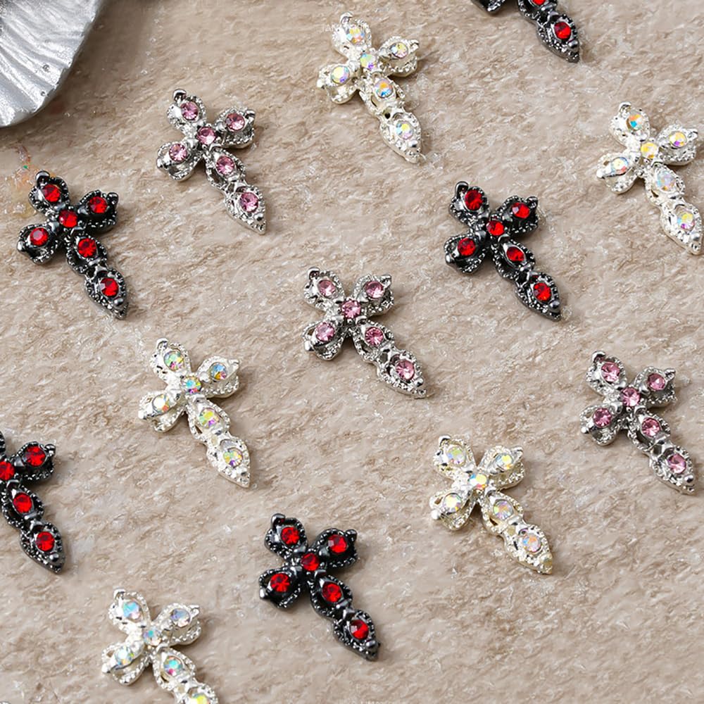 Premium packaging of Jaliya mini metal rivet punk nail charms for international beauty collections