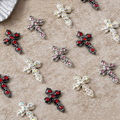 Premium packaging of Jaliya mini metal rivet punk nail charms for international beauty collections