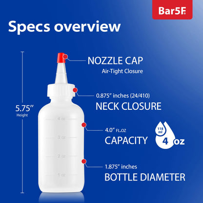 Translucent hair oil applicator bottle for scalp treatment