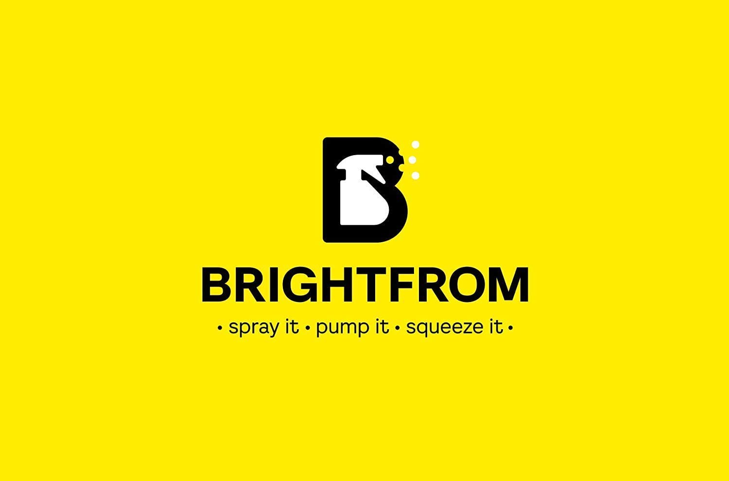 BRIGHTFROM premium imported two piece empty plastic bottle set for arts crafts and cosmetics