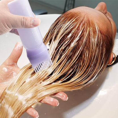 ZGQHZR four piece hair dye applicator kit displayed in black white pink and purple options for multi purpose salon use.