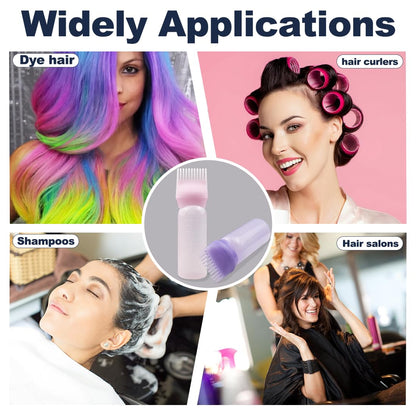 Premium imported ZGQHZR hair salon scalp applicator tools showing safe and lightweight construction for home hair care.