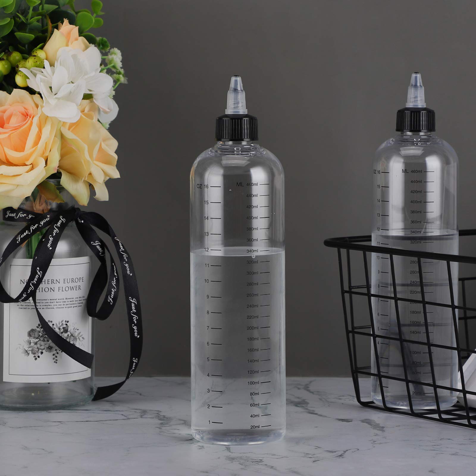 Segbeauty clear beauty squeeze containers showing entire body structure and tip detail