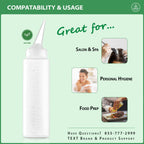 Three Bar5F hair color applicator bottles arranged together