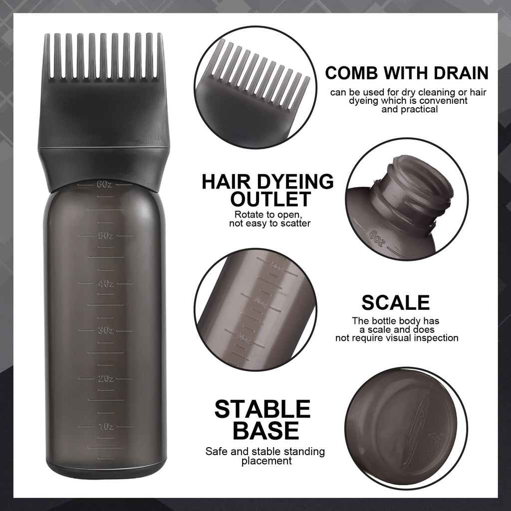 Squeeze hair dye bottle showcasing the graduated measurement scale markings clearly