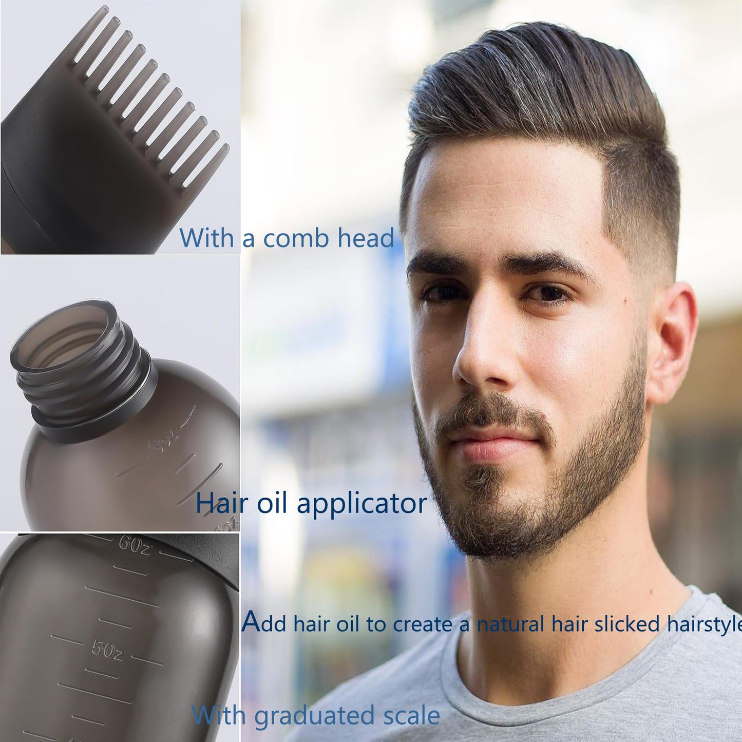 Pairswind 200ml continuous fine mist spray bottle with measurements for hair styling