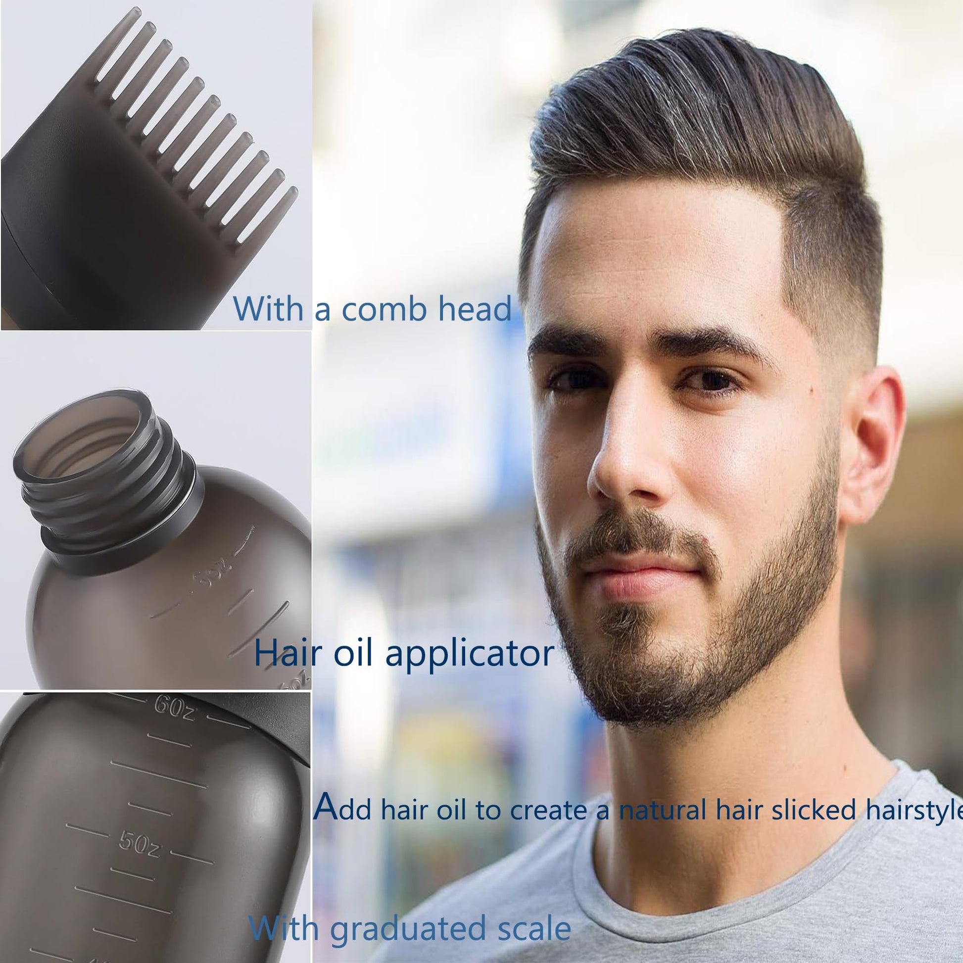 Pairswind 200ml continuous fine mist spray bottle with measurements for hair styling
