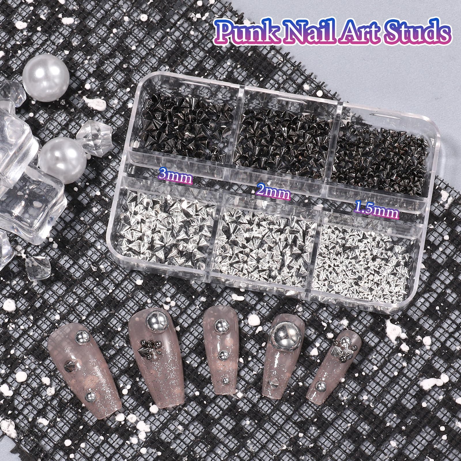 Tatiwoo nail art kit with tweezers and pickup pencil