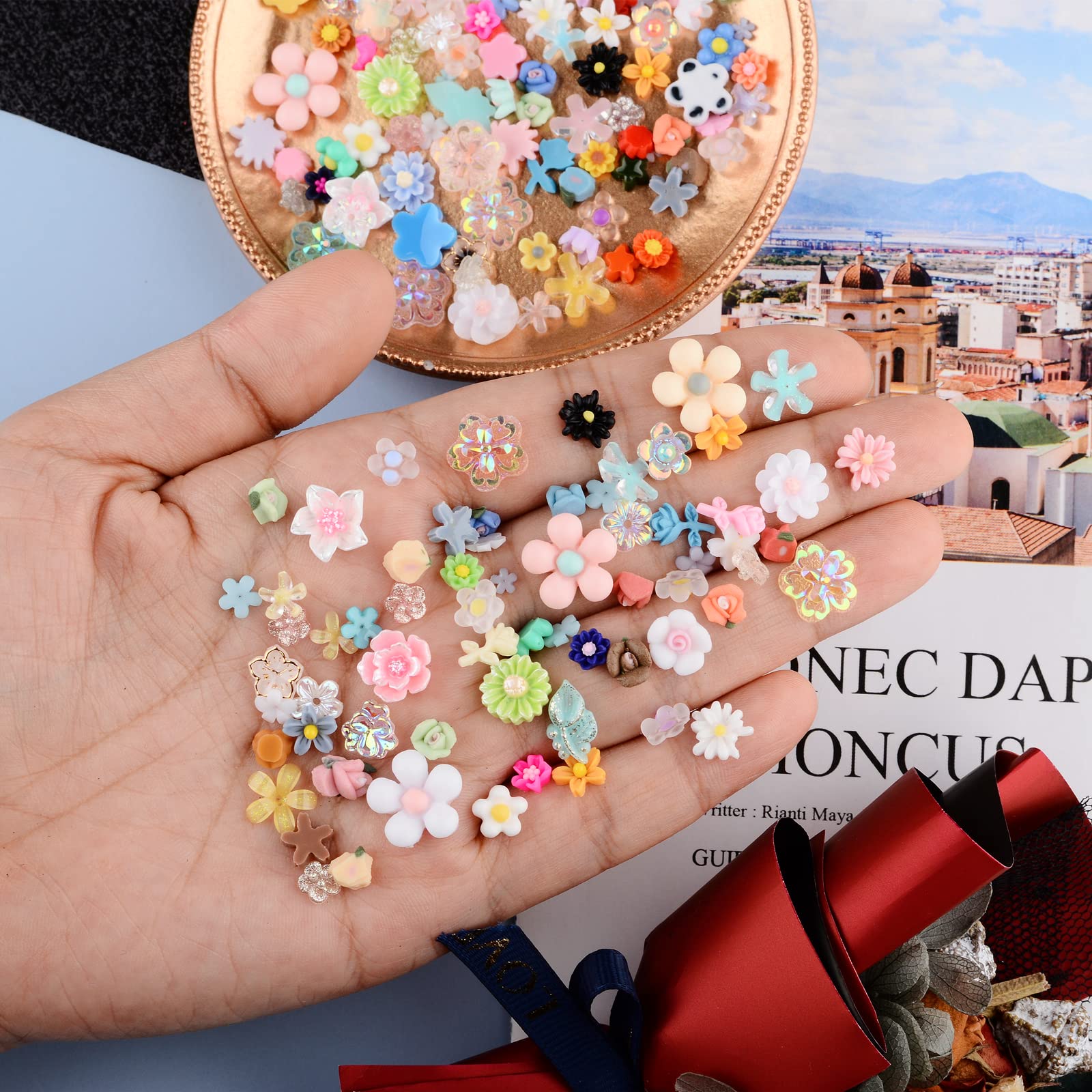 Kikonoke floral embellishments applied creatively onto a personalized smartphone case accessory.