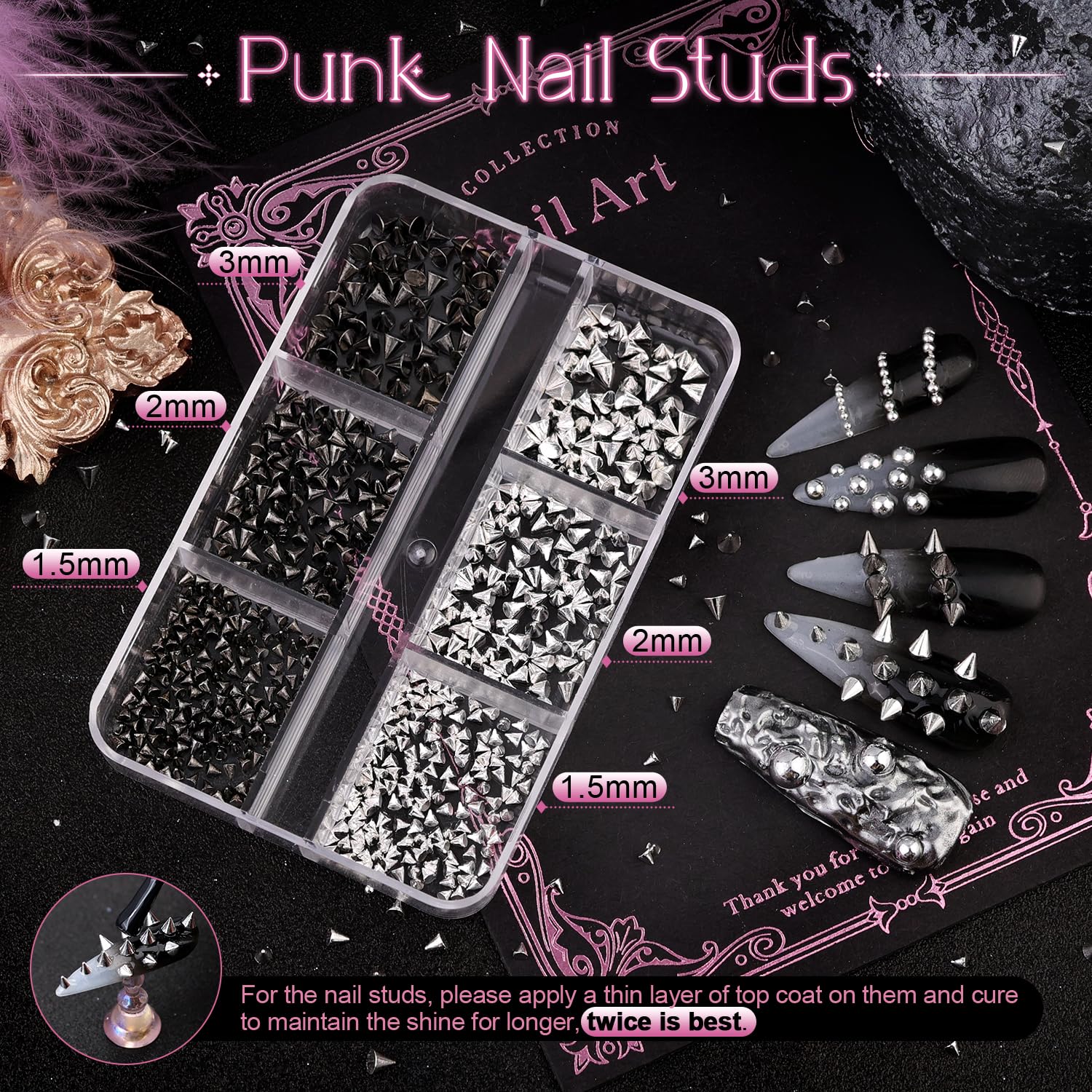 Belleboost nail art kit with applicator tools included