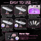 Included pickup pen and tweezers for nail art application