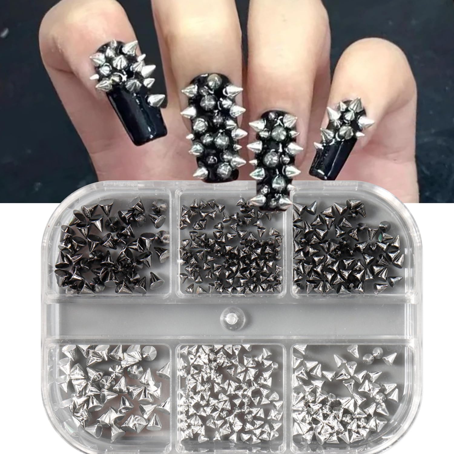 Professional nail art hardware set for Y2K style aesthetic