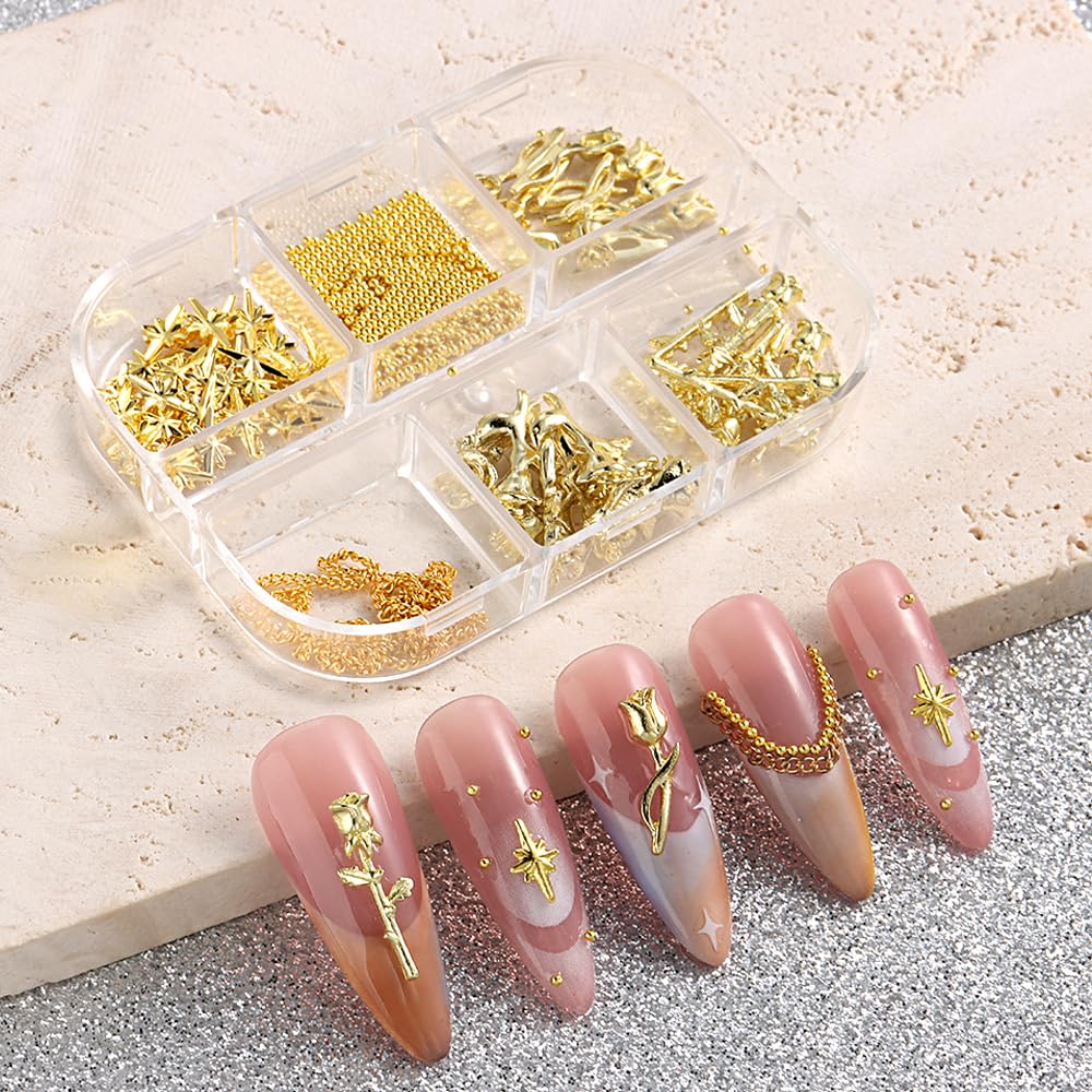 SUTOKAKA DIY craft decoration gold alloy roses used to embellish a protective smartphone casing alongside luxury gems.